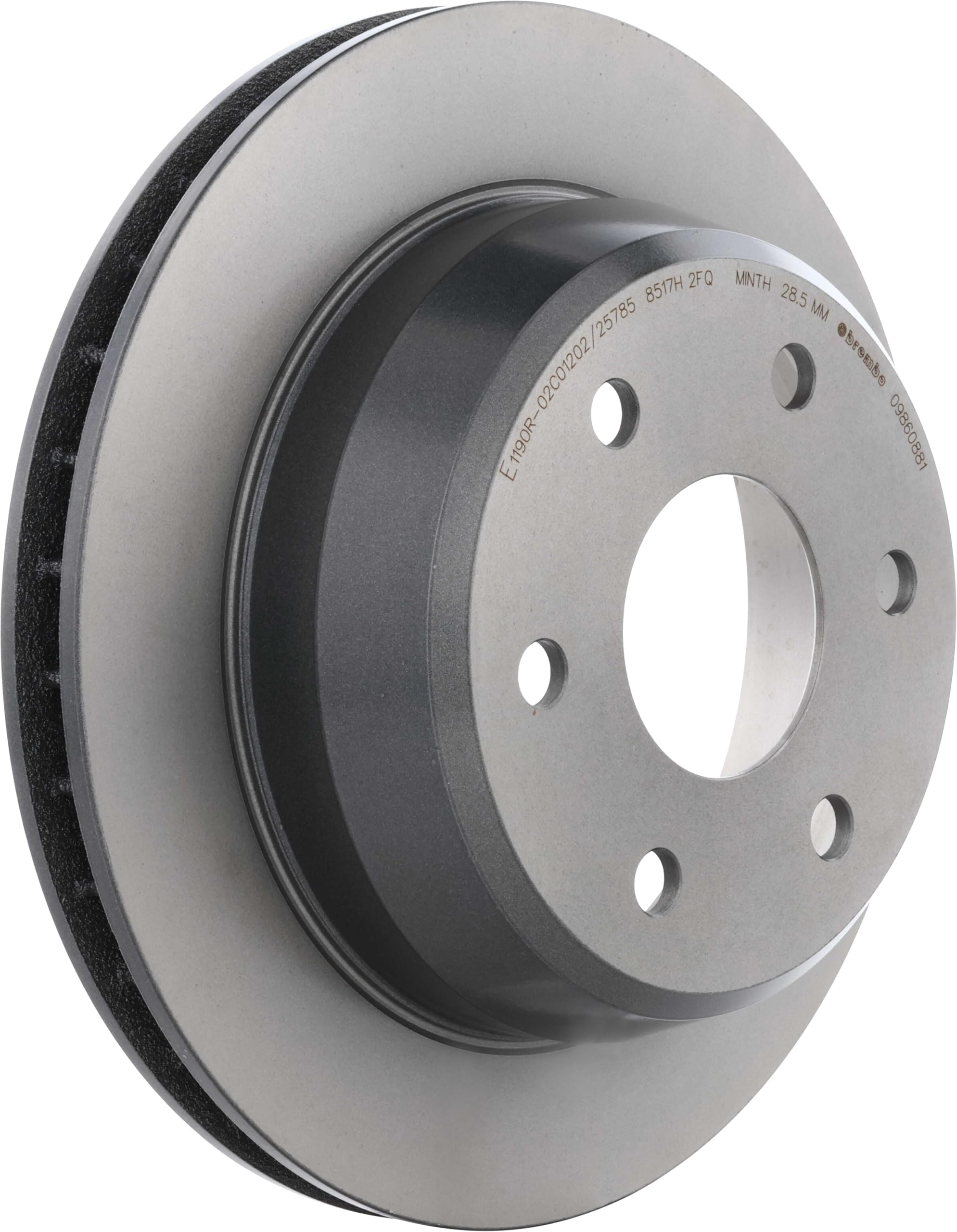 Amazon.com: Brembo 09.8608.81 UV Coated vented Rear Brake Rotor